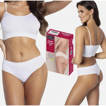 GATTA SPORT STRING SISI varrat nélküli fehér női tanga alsónemű 