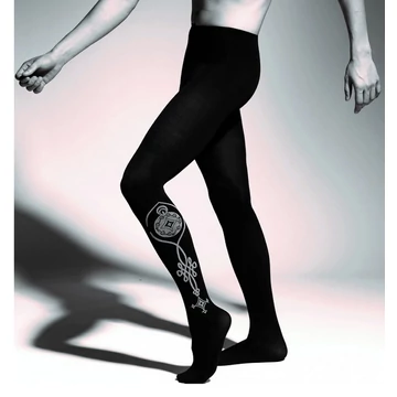 Adrian TATOO 60 DEN férfi mintás fekete harisnyanadrág