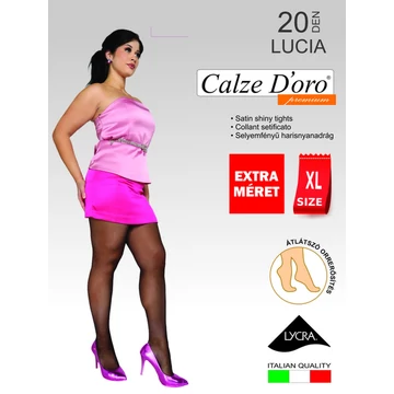LUCIA 20 DEN plus size fekete harisnyanadrág
