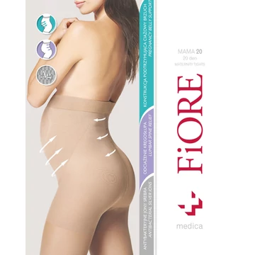 MAMA 20 DEN kismama light natural (testszínű) harisnyanadrág