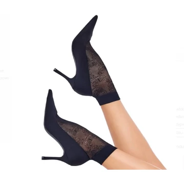 VALENTINA 20 DEN mintás natur bokafix