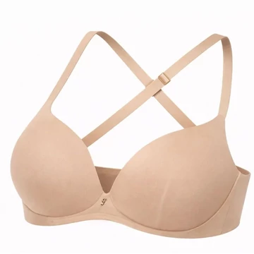 Leilieve 4600 szuper push-up merevítő nélküli mogyoró színű melltartó