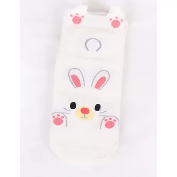 Női állatfigurás krém bokazokni