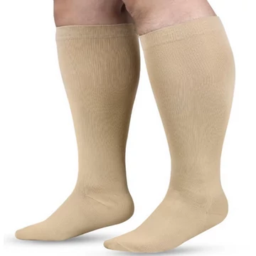 Nagy méretű orvosi kompressziós 20-30 mmhg varikózus vénás térdzokni széles vádlira