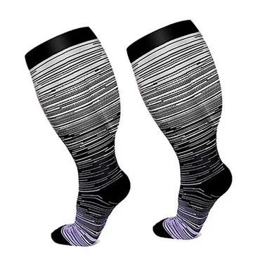 Kompressziós 20-30mmhg varikózus vénás térdzokni széles vádlira 