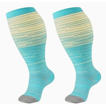 Kompressziós 20-30mmhg varikózus vénás térdzokni széles vádlira