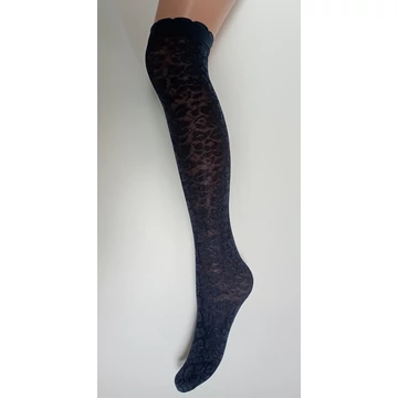AMLETO 40 DEN mintás navy blue (sötétkék) térdfix