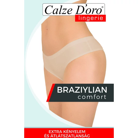 CD BRAZYLIAN Comfort beige lézer vágott női alsónemű 