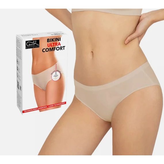  GATTA BIKINI ULTRA COMFORT lézer vágott beige női alsónadrág 