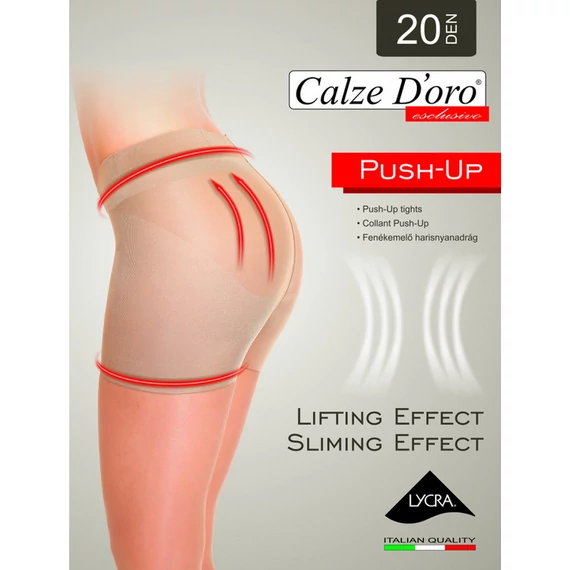 PUSH UP 20 DEN alakformáló antilop (testszínű) harisnyanadrág 