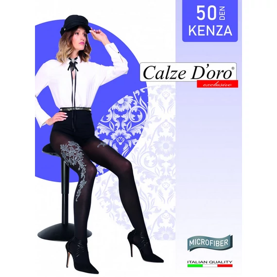  KENZA 50 DEN microfiber fekete harisnyanadrág