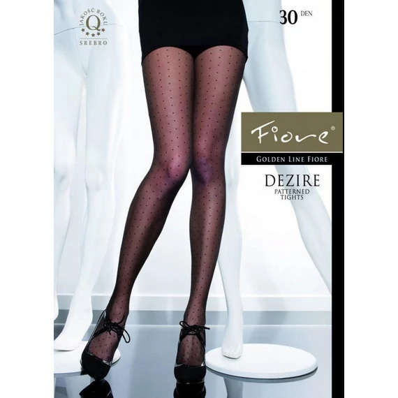  DEZIRE 30 DEN mintás fekete harisnyanadrág
