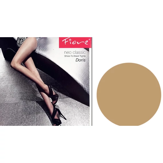 DORIS 8 DEN áttetsző light natural (világos barna színű) harisnyanadrág