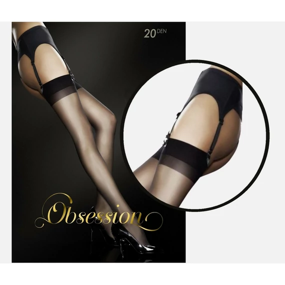 JUSTINE 20 DEN light natural harisnya harisnyatartóhoz nagy méretben 