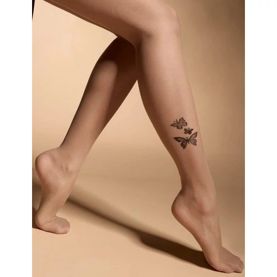 AILES 20 DEN mintás natur színű harisnyanadrág 