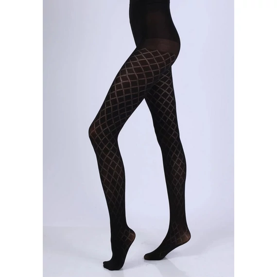 DIAMORA 50 DEN mintás fekete harisnyanadrág 