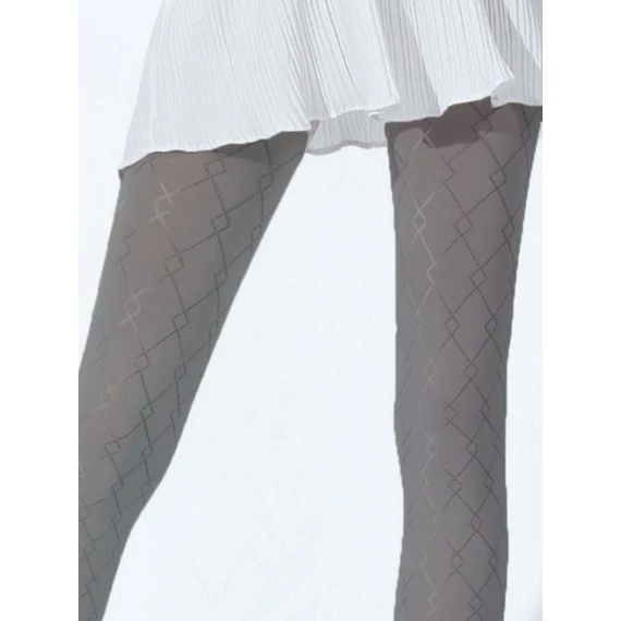 GEO 50 DEN mintás fekete harisnyanadrág