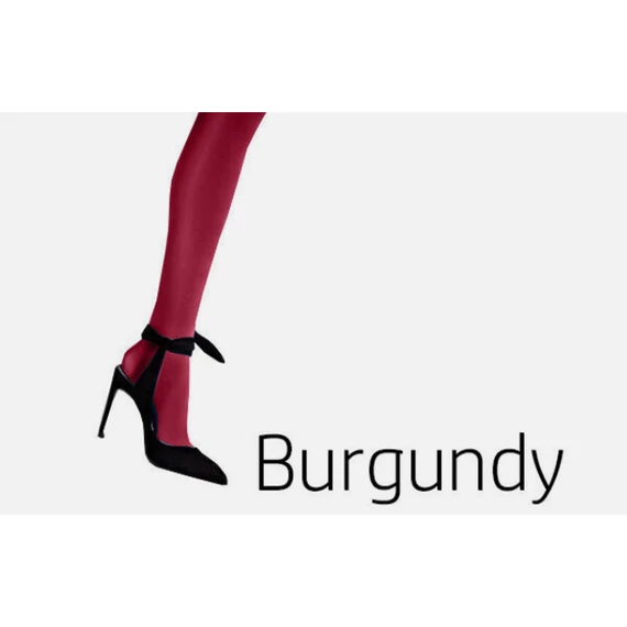 DIVERSE 100 DEN microfiber fényes bordó harisnyanadrág 
