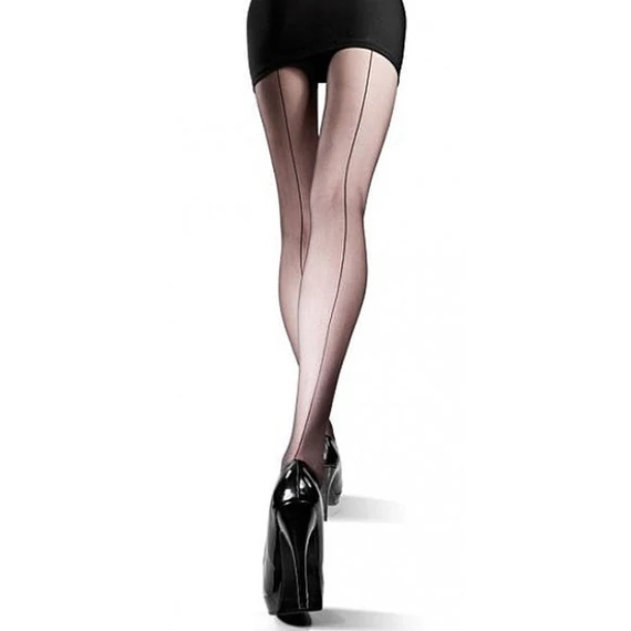 IGA 20 DEN fekete harisnyanadrág varrással