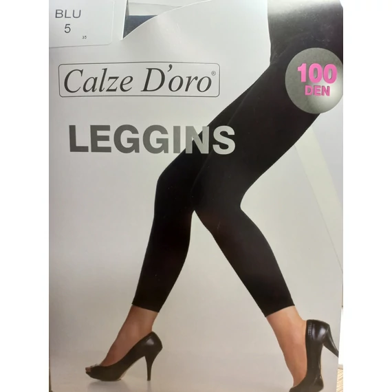 Calze D'oro Leggings 100 DEN lábfej nélküli fekete harisnyanadrág 