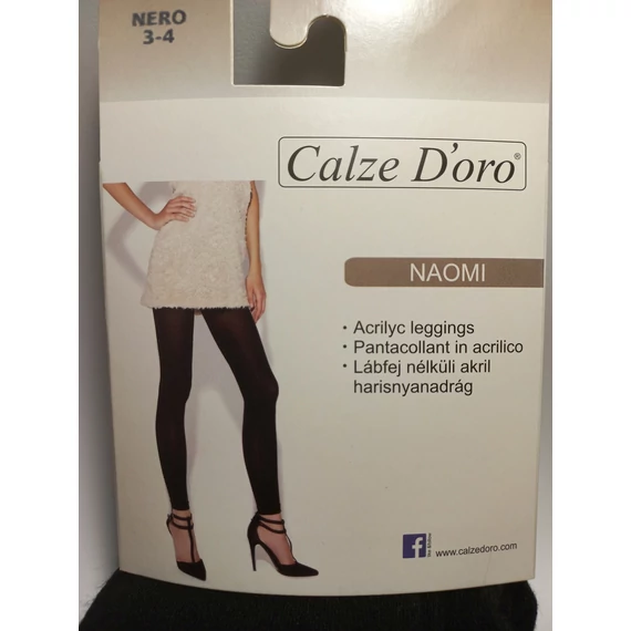 Calze D'oro Naomi lábfej nélküli akril grafit szürke harisnyanadrág 