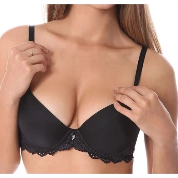 Leilieve 990 push-up fekete melltartó