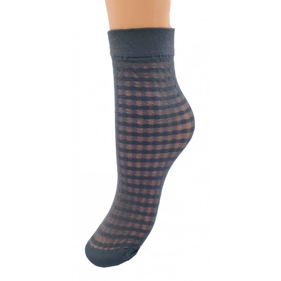 NIKY 20 DEN mintás fekete bokafix