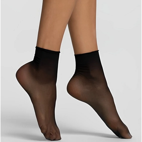 2REA 15 DEN üvegszálas fekete bokafix 2 pár