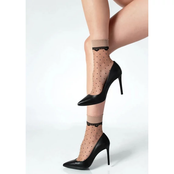  SOUL 20 DEN fekete-természetes mintás bokafix