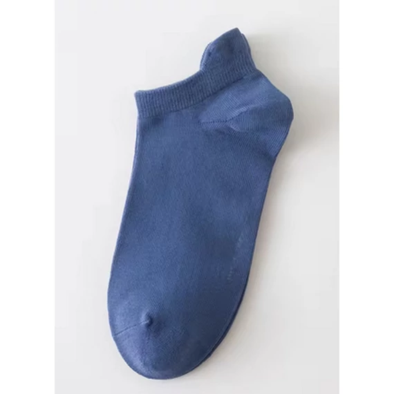 Férfi kék pamut bokazokni