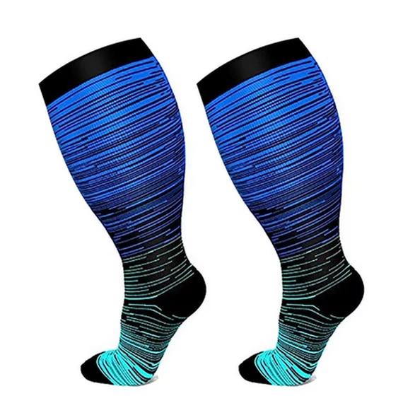 Kompressziós 20-30mmhg varikózus vénás térdzokni széles vádlira