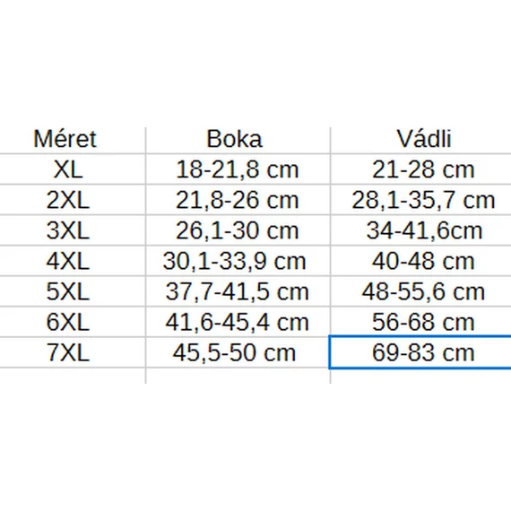 Kompressziós 20-30mmhg varikózus vénás térdzokni széles vádlira 