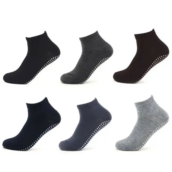 Férfi szürke Jóga bokazokni