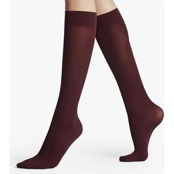 Kála 50 DEN microfiber bordó térdfix