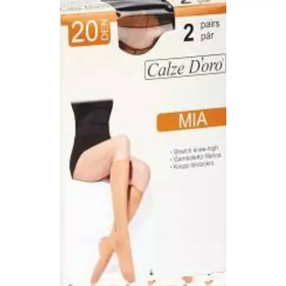 MIA 20 DEN krepp fekete térdfix 2 pár