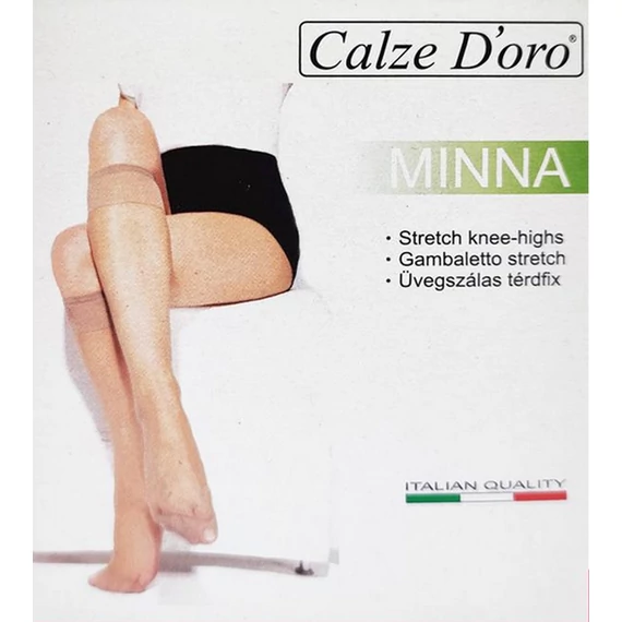 MINNA 15 DEN üvegszálas beige térdfix 2 pár