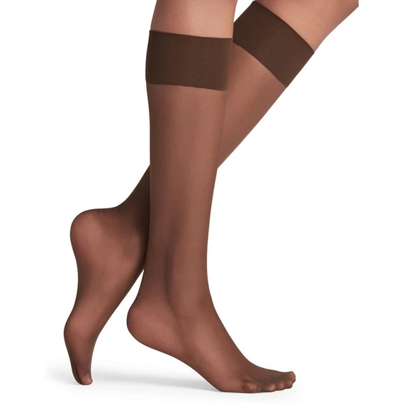 MIA 20 DEN krepp cognac színű térdfix 2 pár