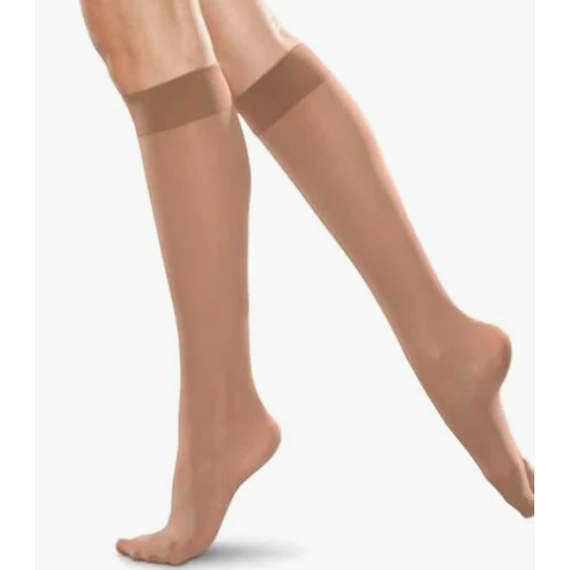 MOLLY 20 DEN lycrás beige (világos testszínű) térdfix 2 pár