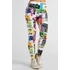 Női magas derekú, szublimációs , színes fitness jóga leggings